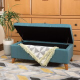 Storage Ottoman, Teal 74491-00TEL