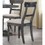 ACME Leventis Side Chair (Set-2) in Light Brown Linen & Weathered Gray 74642