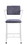 ACME Cargo Counter Height Chair (Set-2), Gray Fabric & White (2pc/1CTN) 77887