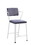 ACME Cargo Counter Height Chair (Set-2), Gray Fabric & White (2pc/1CTN) 77887