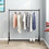 Garment Rack Freestanding Hanger Multi-Functional Single Pole Bedroom Clothing Rack Bedroom, Black 793-BK
