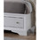 Traditional Matrix Queen Size Storage Bed in White made with Wood 808857564733