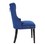 Erica 2 Piece Wood Legs Dinning Chair Finish with Velvet Fabric in Blue 808857565570