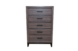Galaxy Home Contemporary Hudson Made with Wood Chest in Gray 808857594679