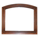 Galaxy Home Austin Wood Frame Mirror in Dark Walnut Color 808857660596