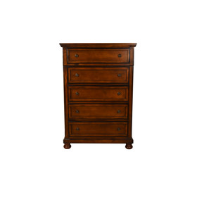 Galaxy Home Austin Chest Made with Wood in Dark Walnut Color 808857804877