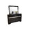 Traditional Matrix Queen 4 PC Storage Bedroom Set in Black made with Wood 808857820662
