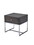 ACME Iban End Table in Gray Oak & Chrome 81172