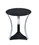 ACME Geiger End Table in Chrome & Black Glass 81917