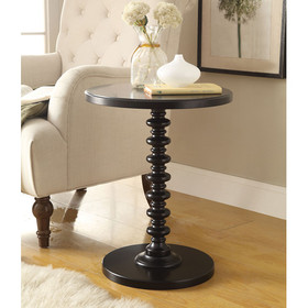 Acme Acton Side Table in Black 82794
