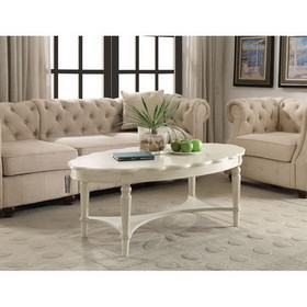 ACME Fordon Coffee Table in Antique White 82920