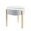 ACME Bodfish End Table, White & Natural 83217