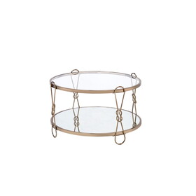 ACME Zekera Coffee Table, Champagne & Mirrored 83940