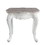 ACME Ciddrenar End Table, Marble Top & White Finish 84312