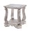 ACME Northville End Table in Antique Silver & Clear Glass 86932