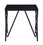 ACME Magenta End Table, Black & Glass 87156