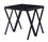 ACME Magenta End Table, Black & Glass 87156