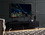 ACME Raceloma TV stand, LED, Black & Chrome Finish 91994