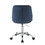 ACME Muata Office Chair, Twilight Blue Velvet & Chrome 92932
