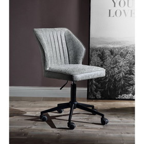 ACME Pakuna Office Chair, Vintage Gray PU & Black 92942