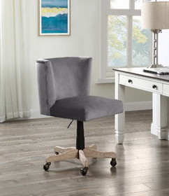 ACME Cliasca Office Chair, Gray Velvet 93073