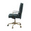ACME Tinzud Office Chair in Dark Green Top Grain Leather 93166