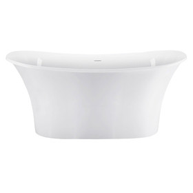 59" 100% Acrylic Freestanding Bathtub, Contemporary Soaking Tub, White Bathtub 93572