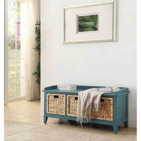Acme Flavius Bench with Storage in Teal 96761