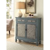 Acme Winchell Console Table in Antique Blue 97245