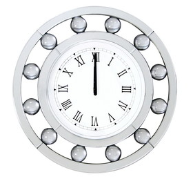 ACME Boffa Wall Clock in Mirrored 97405