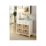 Acme Flavius Console Table in White 97416