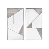 ACME Chafik Wall Accent Mirror (Set-2), Mirrored, Chrome & 97455