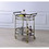 ACME Lakelyn Serving Cart, Brushed Bronze & Clear Glass 98190
