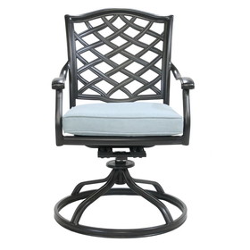 Dining Swivel Chair, Light Blue, Set of 2 ABQ-AHF-LD15727-11