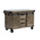 ACME Alforvott Kitchen Island, Marble & Weathered Gray Finish AC00185