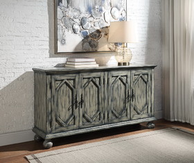 ACME Pavan Console Table in Rustic Gray AC00199