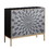 ACME Quilla Console Table in Black, Gray & Brass Finish AC00200