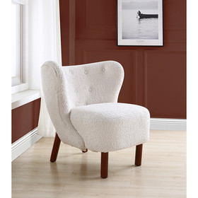 Acme Zusud Accent Chair in White Teddy Sherpa AC00228