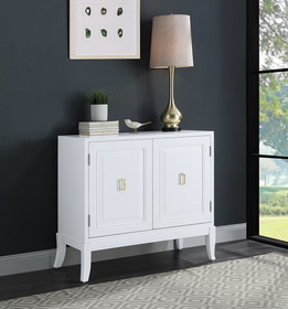 Acme Clem Console Table in White Finish AC00284