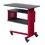 ACME Cargo Accent Table w/Wall Shelf in Red AC00361