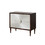 ACME Shimas Accent Table in Silver & Walnut Finish AC00393