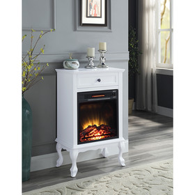 Acme Eirene Fireplace in White Finish AC00853