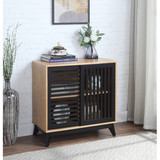 Acme Gamaliel Console Table in Oak & Espresso Finish AC00856