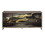 ACME Payo Console Cabinet, Black Marble Paint, Oak & Champagne AC02342