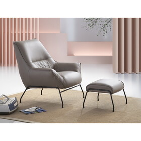ACME Jabel Accent Chair, Khaki Top Grain Leather AC02385