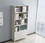 68" Bookcase with 2 Doors, Bookshelf, White AM180710-W