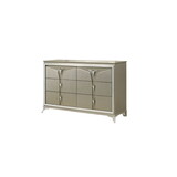 Samantha Modern Style 6-Drawer Dresser Made with Wood & Mirrored Accents B009130150