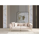 Presley Modern Style Sofa Made with Wood & Cut Chenille Finish B009138490