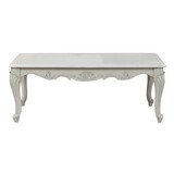 Tuscan Traditional Style Coffee Table made with wood in Silver B009138507