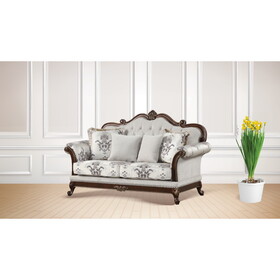 Gloria Traditional Style button tufted Loveseat B009139092